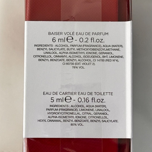 Cartier 4 Bottle Mini Fragrance Set - Picture 4 of 6